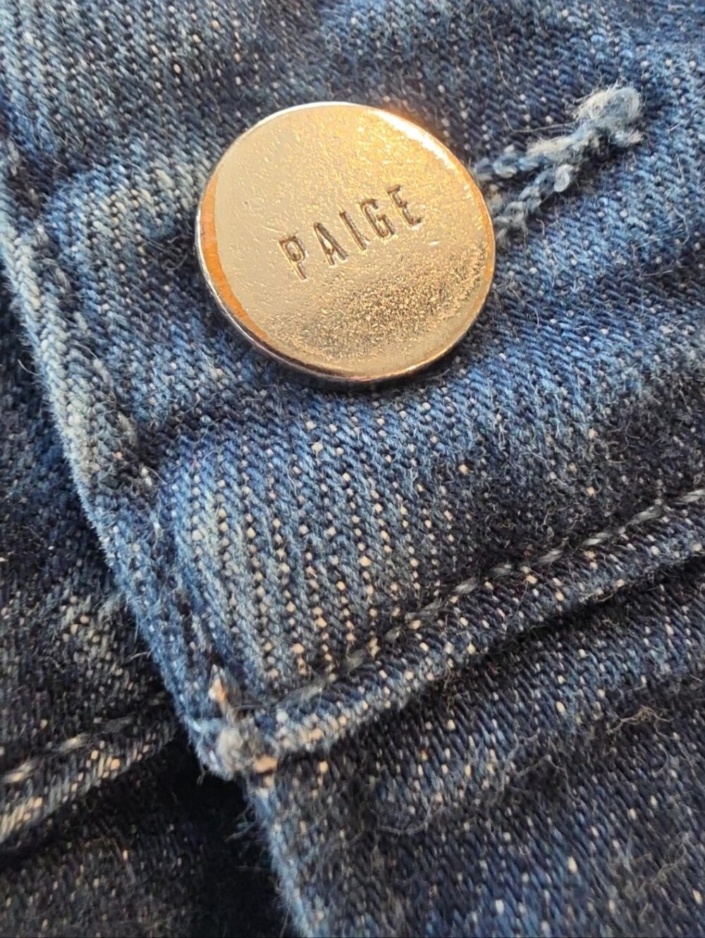 PAIGE Sasha Ankle Jeans Size 30 Dark Wash High Rise Wide Leg Cuffed Stretch - Picture 3 of 8